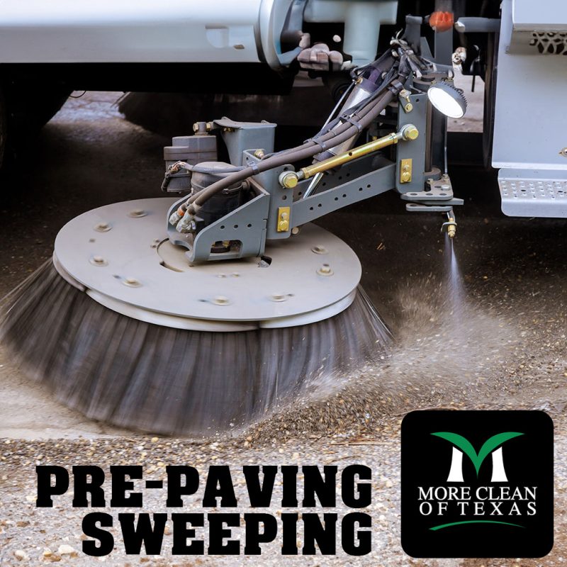 Paving Roads with Pre-Paving Sweeping in Dallas